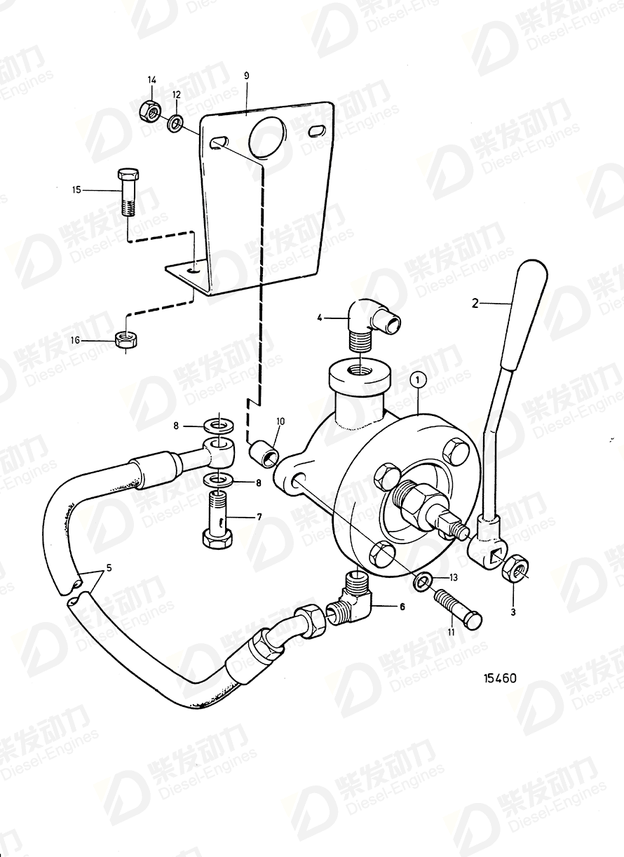 volvo penta Bracket 847660 Drawing volvo penta Bracket 847660 Drawing